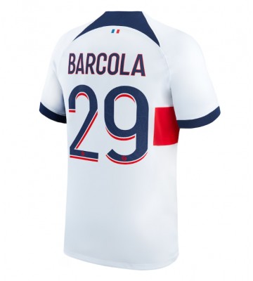 Paris Saint-Germain Bradley Barcola #29 Segunda Equipación 2023-24 Manga Corta